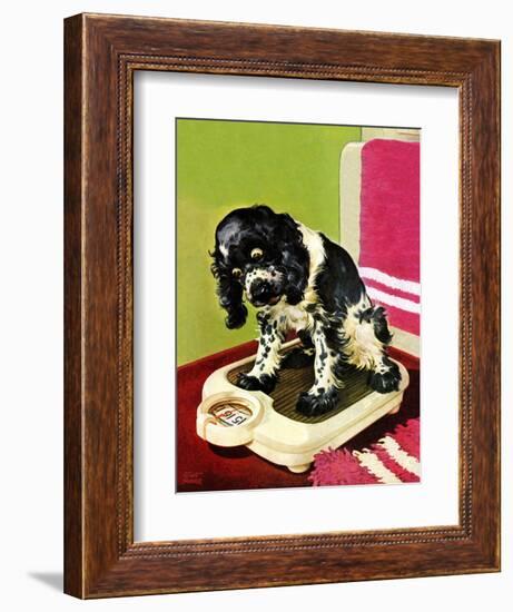 "Butch Weighs In," September 1, 1945-Albert Staehle-Framed Giclee Print