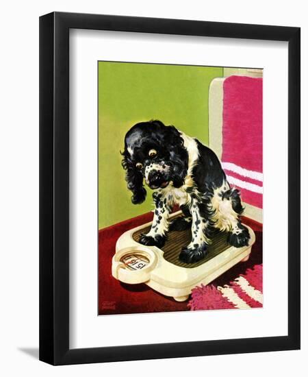 "Butch Weighs In," September 1, 1945-Albert Staehle-Framed Giclee Print