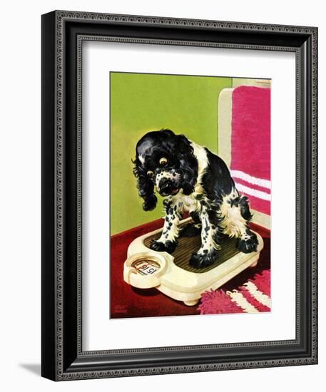 "Butch Weighs In," September 1, 1945-Albert Staehle-Framed Giclee Print