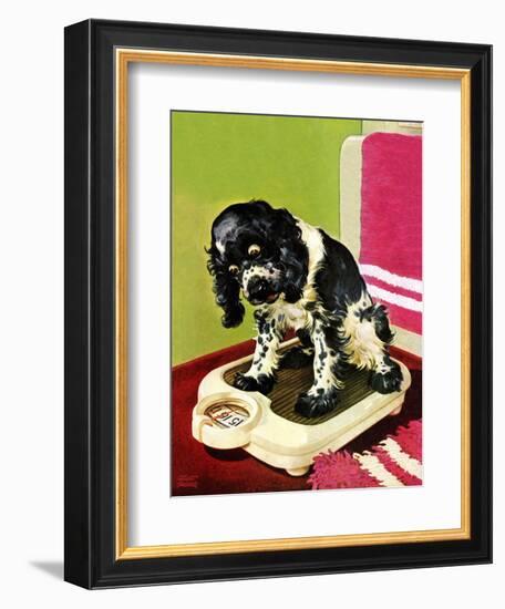 "Butch Weighs In," September 1, 1945-Albert Staehle-Framed Giclee Print