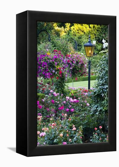 Butchart Gardens in Full Bloom, Victoria, British Columbia, Canada-Terry Eggers-Framed Premier Image Canvas