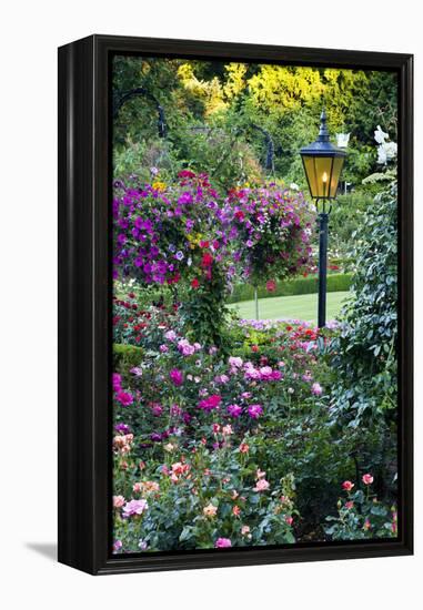 Butchart Gardens in Full Bloom, Victoria, British Columbia, Canada-Terry Eggers-Framed Premier Image Canvas