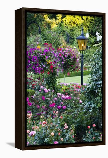 Butchart Gardens in Full Bloom, Victoria, British Columbia, Canada-Terry Eggers-Framed Premier Image Canvas