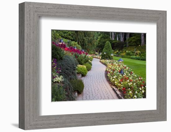 Butchart Gardens in Full Bloom, Victoria, British Columbia, Canada-Terry Eggers-Framed Photographic Print