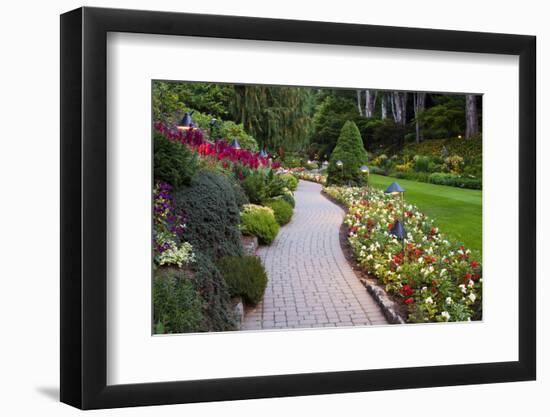 Butchart Gardens in Full Bloom, Victoria, British Columbia, Canada-Terry Eggers-Framed Photographic Print