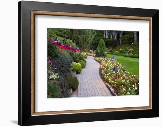 Butchart Gardens in Full Bloom, Victoria, British Columbia, Canada-Terry Eggers-Framed Photographic Print