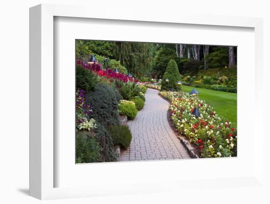 Butchart Gardens in Full Bloom, Victoria, British Columbia, Canada-Terry Eggers-Framed Photographic Print