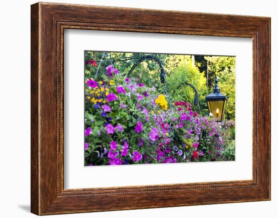 Butchart Gardens in Full Bloom, Victoria, British Columbia, Canada-Terry Eggers-Framed Photographic Print