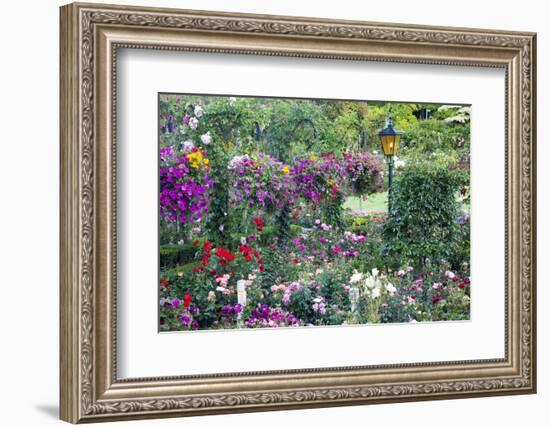 Butchart Gardens in Full Bloom, Victoria, British Columbia, Canada-Terry Eggers-Framed Photographic Print