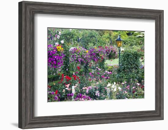 Butchart Gardens in Full Bloom, Victoria, British Columbia, Canada-Terry Eggers-Framed Photographic Print