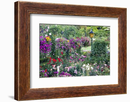 Butchart Gardens in Full Bloom, Victoria, British Columbia, Canada-Terry Eggers-Framed Photographic Print