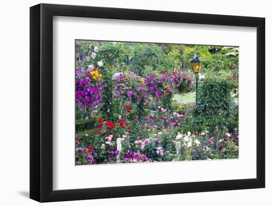 Butchart Gardens in Full Bloom, Victoria, British Columbia, Canada-Terry Eggers-Framed Photographic Print