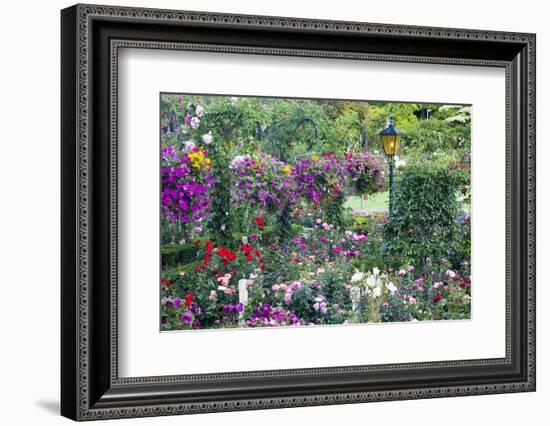 Butchart Gardens in Full Bloom, Victoria, British Columbia, Canada-Terry Eggers-Framed Photographic Print