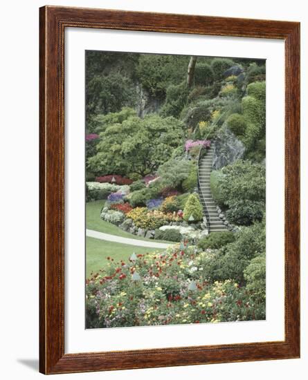 Butchart Gardens, Victoria, British Columbia, Canada-null-Framed Photographic Print