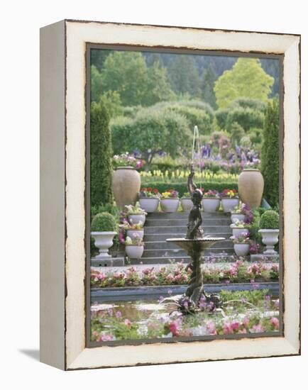 Butchart Gardens, Victoria, Canada-null-Framed Premier Image Canvas