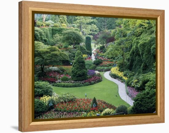 Butchart Gardens, Victoria, Canada-null-Framed Premier Image Canvas