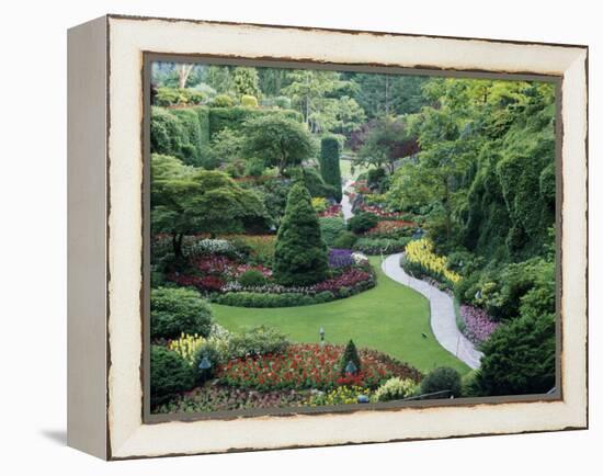 Butchart Gardens, Victoria, Canada-null-Framed Premier Image Canvas