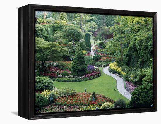 Butchart Gardens, Victoria, Canada-null-Framed Premier Image Canvas