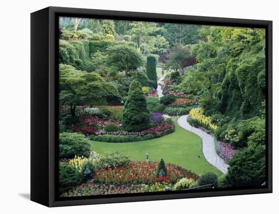 Butchart Gardens, Victoria, Canada-null-Framed Premier Image Canvas