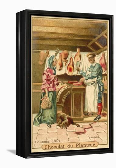 Butcher, 1640-null-Framed Premier Image Canvas