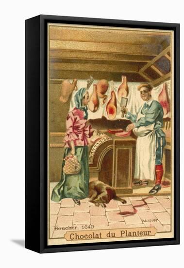 Butcher, 1640-null-Framed Premier Image Canvas