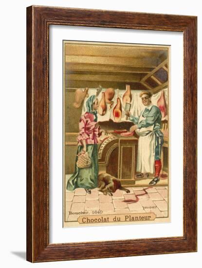 Butcher, 1640-null-Framed Giclee Print