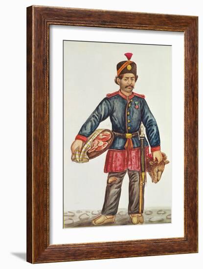 Butcher in Persia-null-Framed Giclee Print