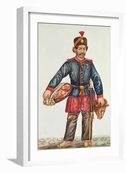 Butcher in Persia-null-Framed Giclee Print