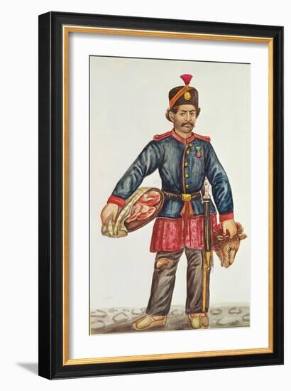 Butcher in Persia-null-Framed Giclee Print