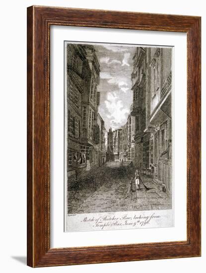 Butcher Row, Westminster, London, 1796-Edward Dayes-Framed Giclee Print