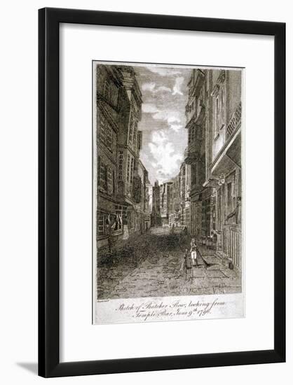 Butcher Row, Westminster, London, 1796-Edward Dayes-Framed Giclee Print