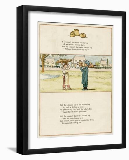 Butcher's Boy and Baker's Boy-Kate Greenaway-Framed Art Print