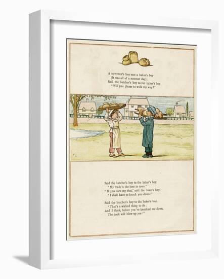 Butcher's Boy and Baker's Boy-Kate Greenaway-Framed Art Print