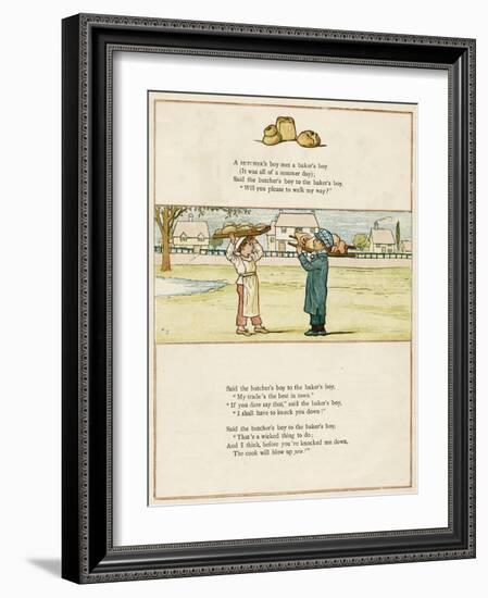 Butcher's Boy and Baker's Boy-Kate Greenaway-Framed Art Print