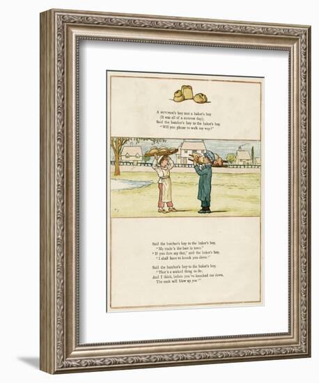 Butcher's Boy and Baker's Boy-Kate Greenaway-Framed Premium Giclee Print