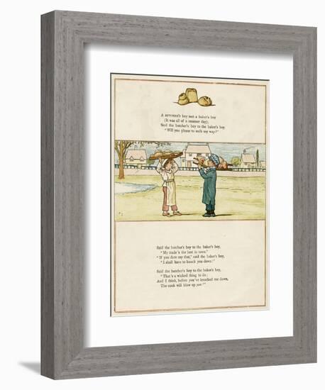 Butcher's Boy and Baker's Boy-Kate Greenaway-Framed Premium Giclee Print