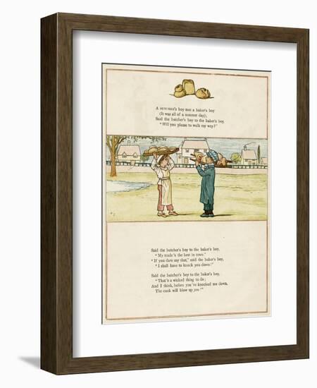 Butcher's Boy and Baker's Boy-Kate Greenaway-Framed Premium Giclee Print