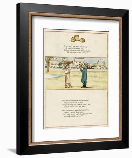 Butcher's Boy and Baker's Boy-Kate Greenaway-Framed Premium Giclee Print