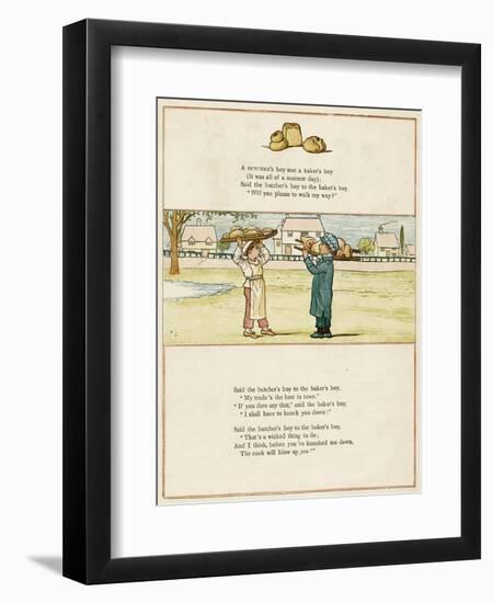 Butcher's Boy and Baker's Boy-Kate Greenaway-Framed Premium Giclee Print