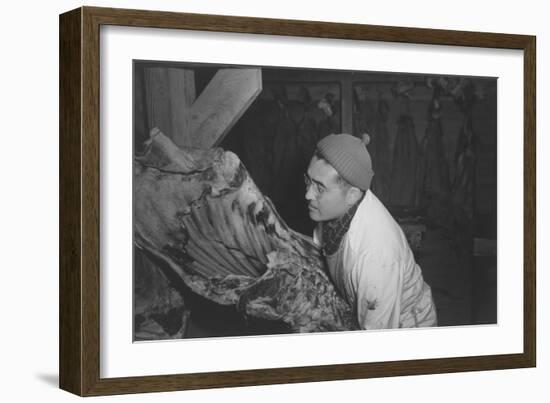 Butcher Shop, (J.S. Yonai)-Ansel Adams-Framed Art Print