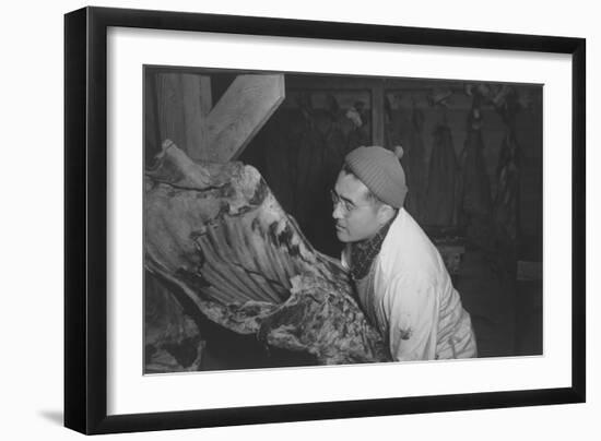 Butcher Shop, (J.S. Yonai)-Ansel Adams-Framed Art Print