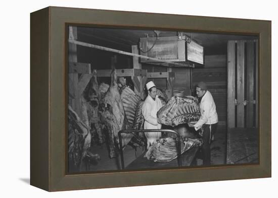 Butcher Shop-Ansel Adams-Framed Stretched Canvas