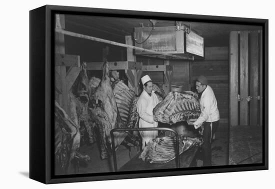 Butcher Shop-Ansel Adams-Framed Stretched Canvas