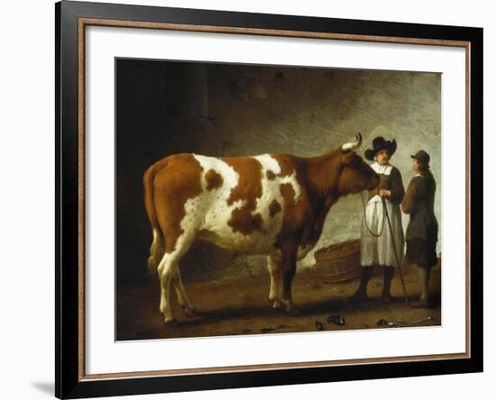 Butcher with a Bull-Calraet Abraham-Framed Giclee Print