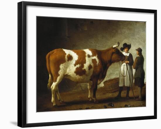 Butcher with a Bull-Calraet Abraham-Framed Giclee Print