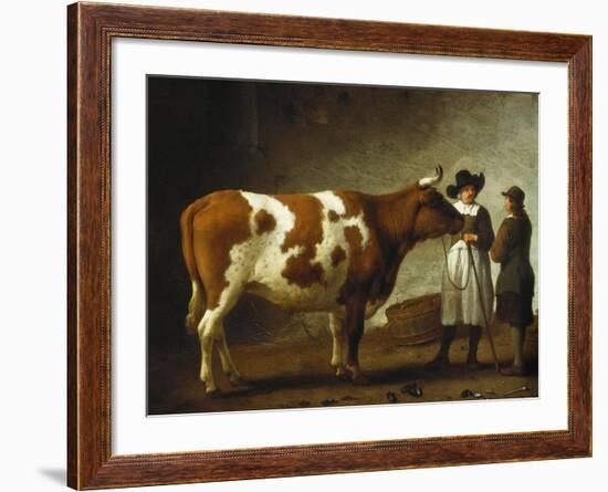 Butcher with a Bull-Calraet Abraham-Framed Giclee Print