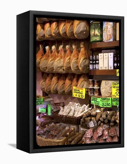 Butchers Shop, Parma, Emilia-Romagna, Italy, Europe-Frank Fell-Framed Premier Image Canvas