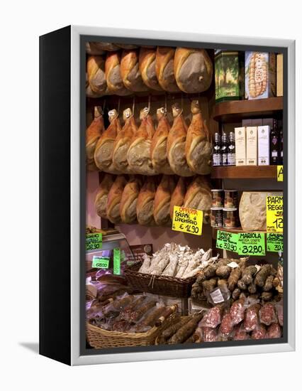 Butchers Shop, Parma, Emilia-Romagna, Italy, Europe-Frank Fell-Framed Premier Image Canvas