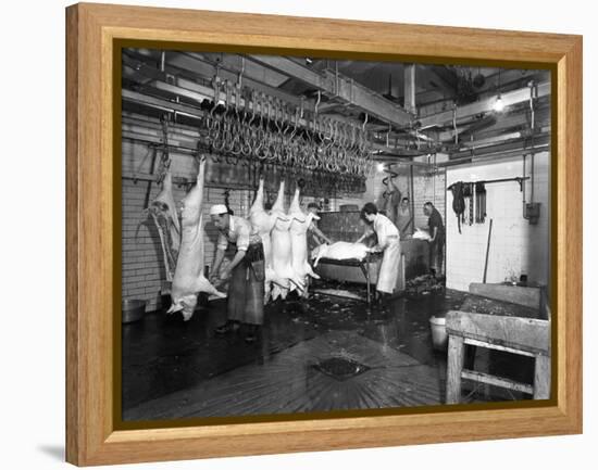 Butchery Factory, Rawmarsh, South Yorkshire, 1955-Michael Walters-Framed Premier Image Canvas