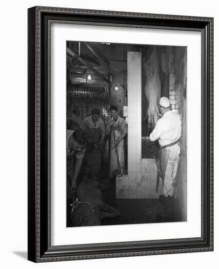 Butchery Factory, Rawmarsh, South Yorkshire, 1955-Michael Walters-Framed Photographic Print